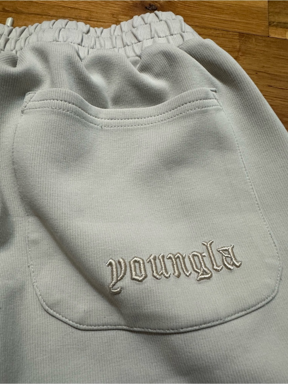 YoungLA Light Gray Men's Jogger Sweatpants - Picture 3 of 9